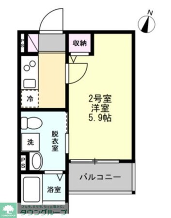 ベイルーム南林間の物件間取画像